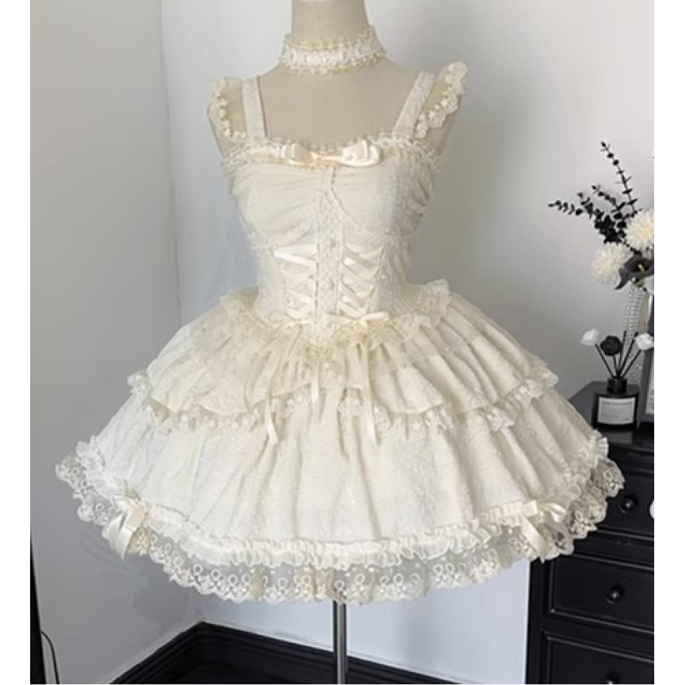 3pc Set Sweet Lolita Kawaii Dress JSK (HCT14)